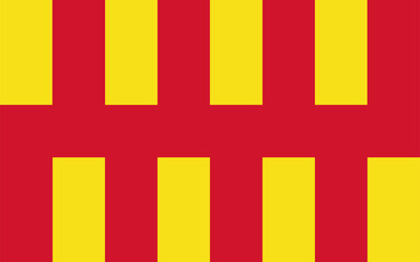 Northumberland flag vector illustration isolated. United kingdom province in North East England, Great Britain.