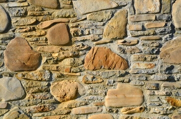 brown stone wall. Design. background.Surface. Backdrop.