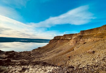 volcanic landscape in island
