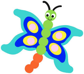 butterfly on a white background