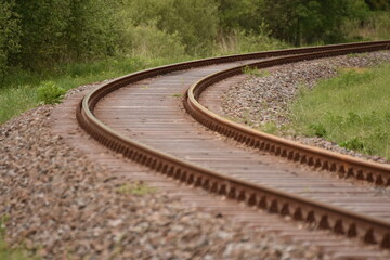  rail road train tracks in Germany 2017