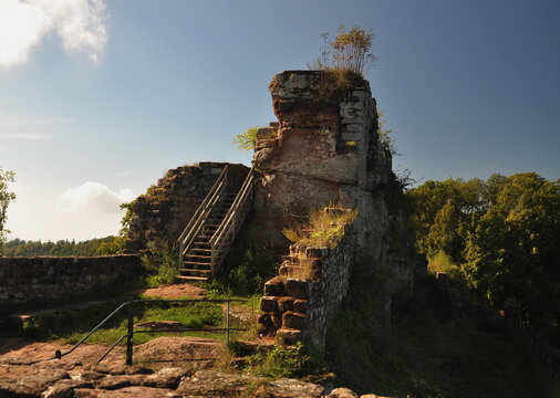 Germany, Nothweiler - Ruine Wegelnburg - Ruine Fleckenstein castle 2013