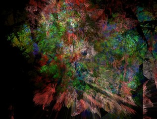 Imaginatory fractal abstract background Image