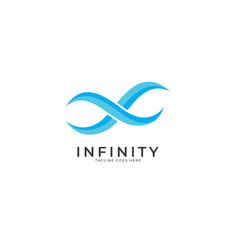 Infinite limitless symbol icon or logo design template. Corporate branding identity rainbow gradient