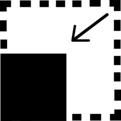 Size icon vector illustration on white background..eps