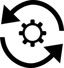 Sync settings icon vector design,.eps