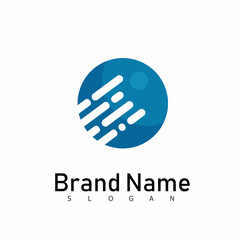 technology logo design vector symbol modern tech