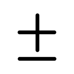 Obraz premium plus and minus symbol. plus and minus icon vector