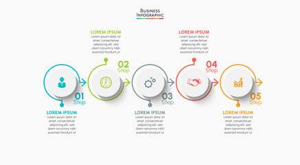 Business data visualization. timeline infographic icons designed for abstract background template milestone element modern diagram process technology digital marketing data presentation chart Vector