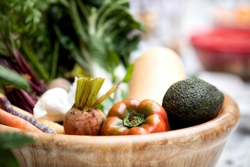 Vegetables in a Bowl