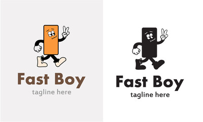 Professional Fast Boy logo for company and business