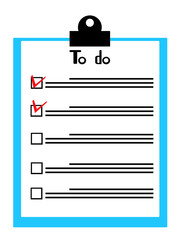 To do lists icon. Vector drawing isolated on white background.