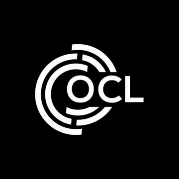 OCL letter logo design on Black background. OCL creative initials letter logo concept. OCL letter design. 
