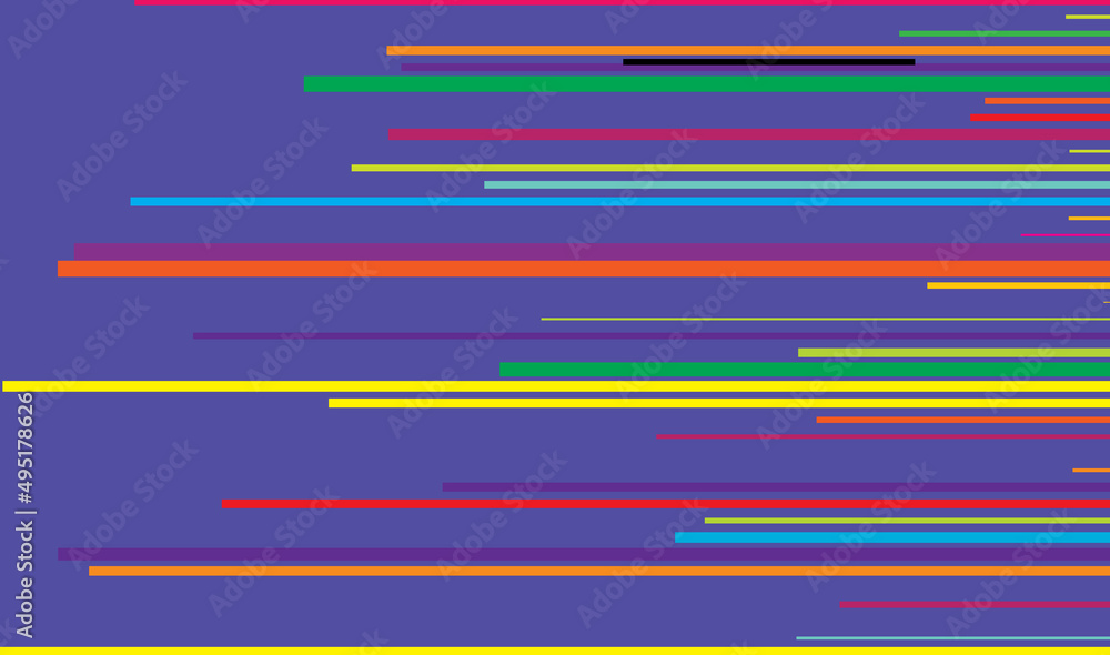 Aufkleber random straight parallel lines, stripes geometric vector pattern