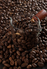 Biji kopi or Coffee bean.