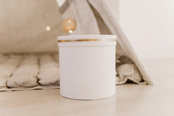 Festive box in the New Year's interior