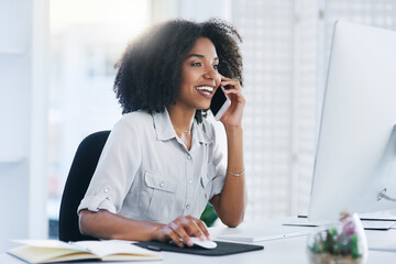 I will email you a copy of the document for your records. Shot of a young businesswoman talking on...