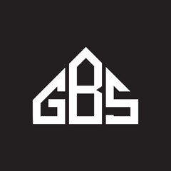 GBS letter logo design on Black background. GBS creative initials letter logo concept. GBS letter design. 