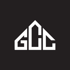 GCC letter logo design on Black background. GCC creative initials letter logo concept. GCC letter design. 