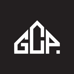 GCP letter logo design on Black background. GCP creative initials letter logo concept. GCP letter design. 