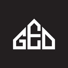 GEO letter logo design on Black background. GEO creative initials letter logo concept. GEO letter design. 