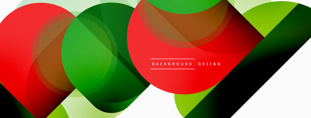 Round triangle shapes lines and circles. Geometric vector illustration for wallpaper banner background or landing page