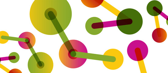 Network concept abstract background. Dots connection. Big data idea. Business template for wallpaper, banner, background or landing