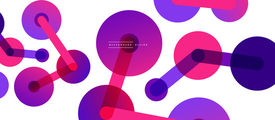 Network concept abstract background. Dots connection. Big data idea. Business template for wallpaper, banner, background or landing