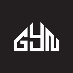 GYN letter logo design on Black background. GYN creative initials letter logo concept. GYN letter design. 

