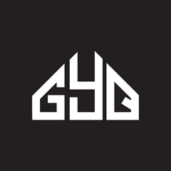 GYQ letter logo design on Black background. GYQ creative initials letter logo concept. GYQ letter design. 
