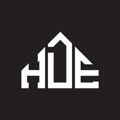 HDE letter logo design on Black background. HDE creative initials letter logo concept. HDE letter design. 