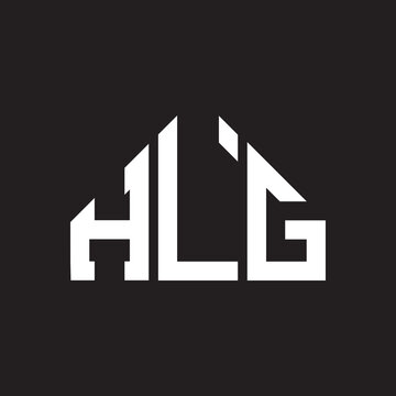 HLG letter logo design on Black background. HLG creative initials letter logo concept. HLG letter design. 