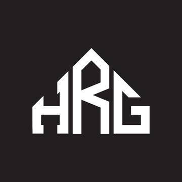 HRG letter logo design on Black background. HRG creative initials letter logo concept. HRG letter design. 
