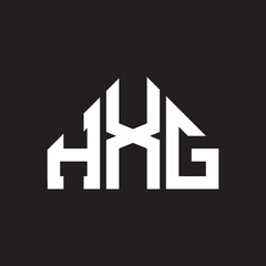 HXG letter logo design on Black background. HXG creative initials letter logo concept. HXG letter design. 