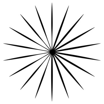 Radial, Radiating And Converging Lines, Stripes. Circular, Rotated Burst, Spoke Lines