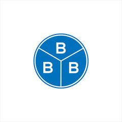 BBB letter logo design on White background. BBB creative initials letter logo concept. BBB letter design. 