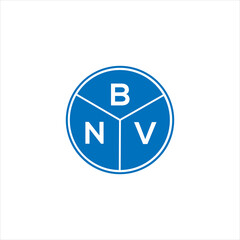 BNV letter logo design on White background. BNV  creative initials letter logo concept. BNV letter design.