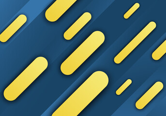 Abstract geometric shape gradient on yellow and blue background.