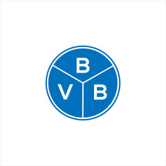 BVB letter logo design. BVB monogram initials letter logo concept. BVB letter design in black background.