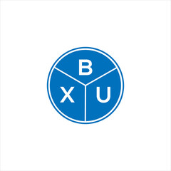 BXU letter logo design on White background. BXU creative initials letter logo concept. BXU letter design. 
