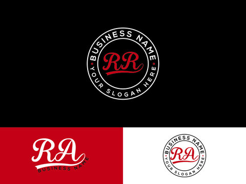 Black RR Logo, Creative Rr rr Signature Logo Icon Design For your unique luxury business