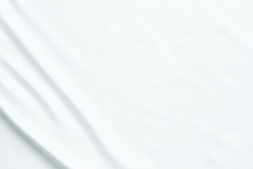Obraz premium White fabric texture that is white cloth surface background with beautiful soft blur pattern.