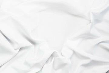 Obraz premium White fabric texture that is white cloth surface background with beautiful soft blur pattern.