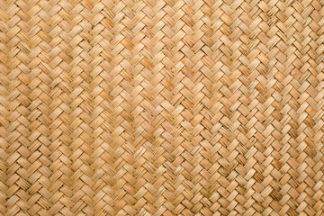 Straw braided basket texture. Wicker background
