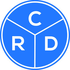 CRD letter logo design on White background. CRD creative initials letter logo concept. CRD letter design. 