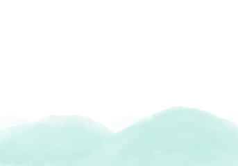 シンプルな水彩風山のイメージ 水墨