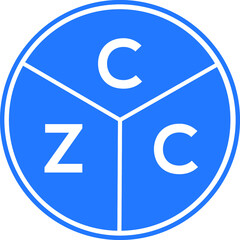 CZC letter logo design on white background. CZC creative initials letter logo concept. CZC letter design. 