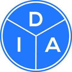 DIA letter logo design on white background. DIA creative initials letter logo concept. DIA letter design. 