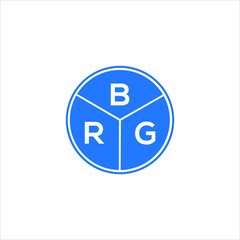 Fototapeta premium BRG letter logo design on white background. BRG creative initials letter logo concept. BRG letter design.