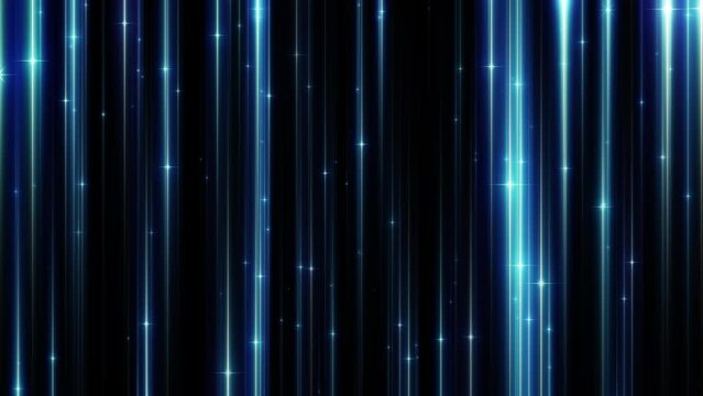綺麗に輝く星の空間をゆっくり進む　ループ